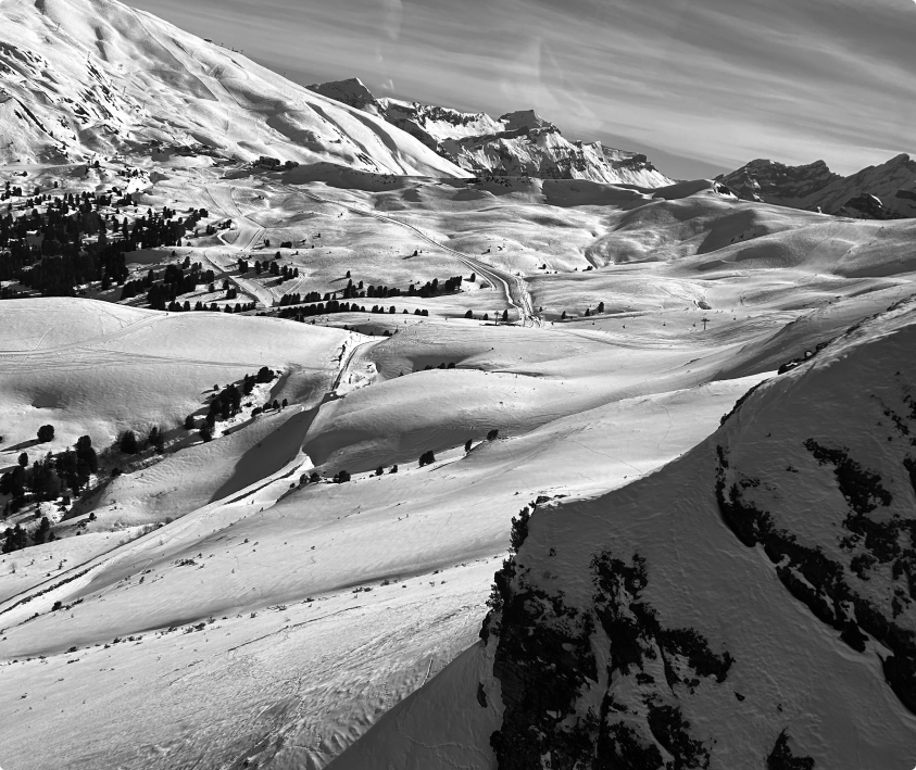 Hero Image - Snowy mountain landscape